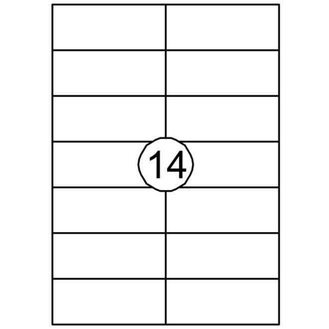 Etiket Quantore 105x42.4mm 1400 stuks