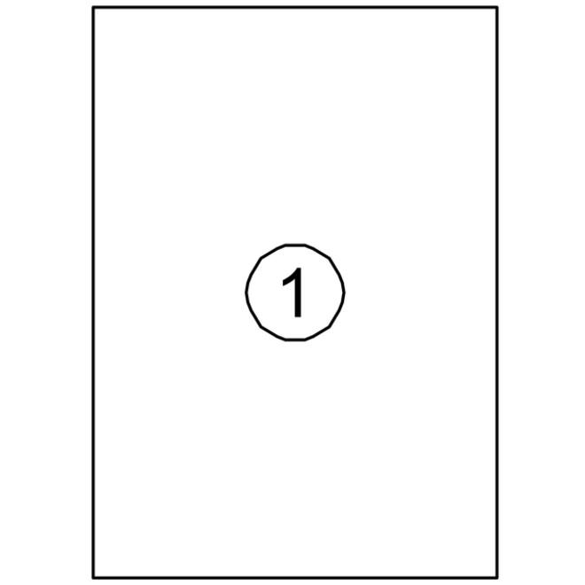 Etiket Quantore 210x297mm 100 stuks