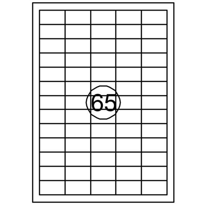 Etiket Quantore 38X21.2mm 975 stuks