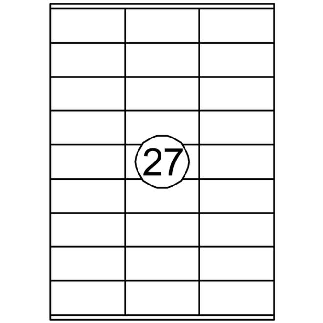 Etiket Quantore 70x32mm 2700stuks