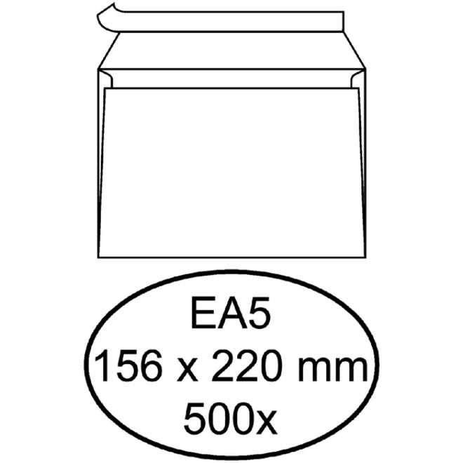 Envelop Quantore bank EA5 156x220mm zelfklevend wit 500stuks