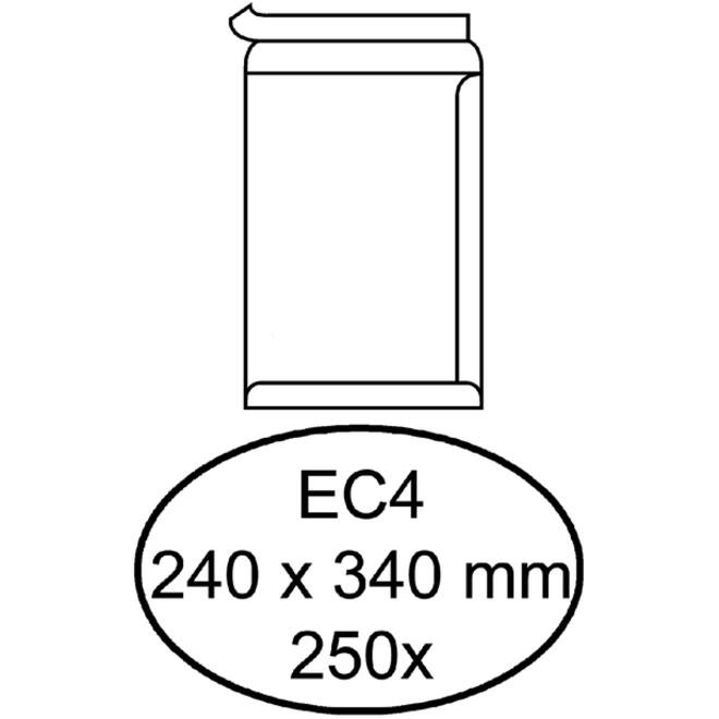 Envelop Quantore akte EC4 240x340mm zelfklevend wit 250stuks