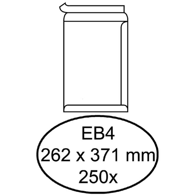Envelop Quantore akte EB4 262x371mm zelfklevend wit 250stuks
