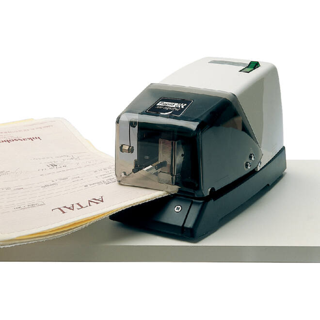 Nietmachine Rapid Classic elektrisch 100E 66/6 50 vel zwart/wit