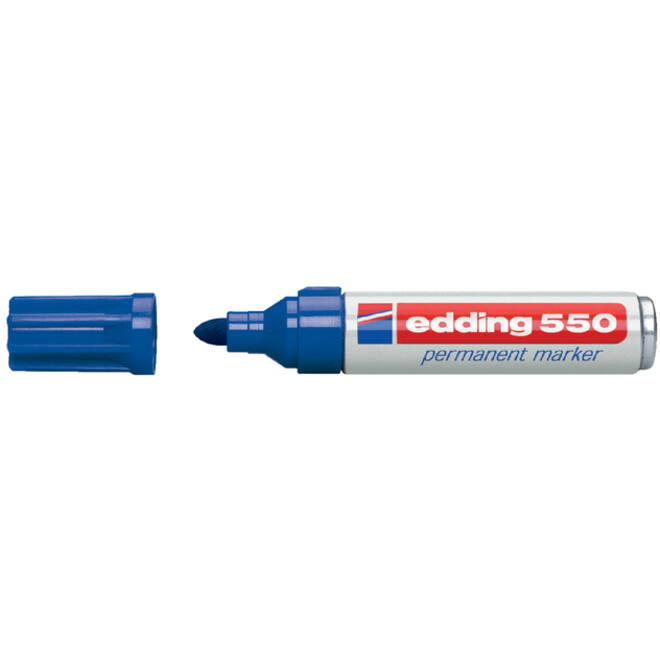 Viltstift edding 550 rond 3-4mm blauw