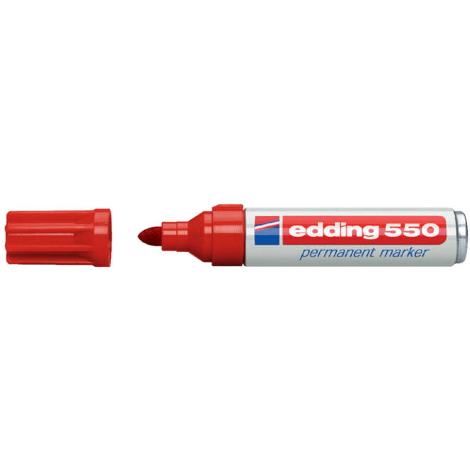 Viltstift edding 550 rond 3-4mm rood