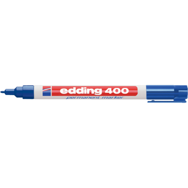 Viltstift edding 400 rond 1mm blauw