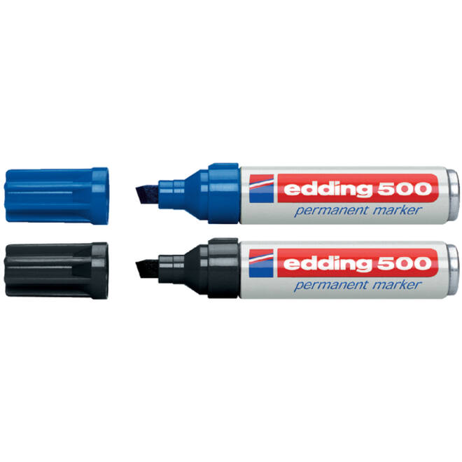 Viltstift edding 500 schuin 2-7mm assorti doos à 10 stuks