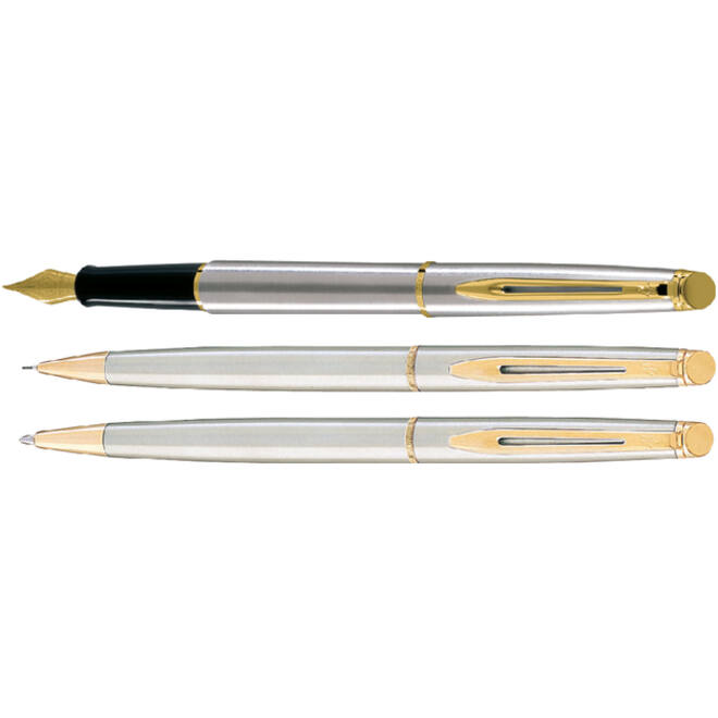 Vulpen Waterman Hémisphère stainless steel GT fijn