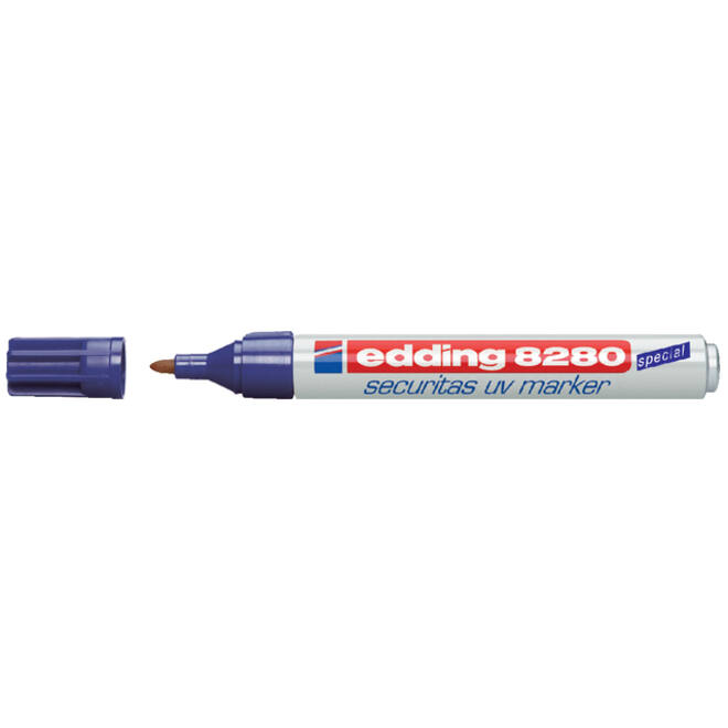 Viltstift edding 8280 onzichtbaar rond 1.5-3mm UV blister à 1 stuk
