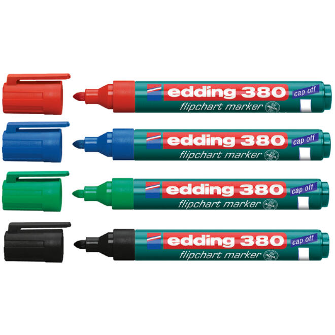 Viltstift edding 380 flipover rond 1.5-3mm blauw