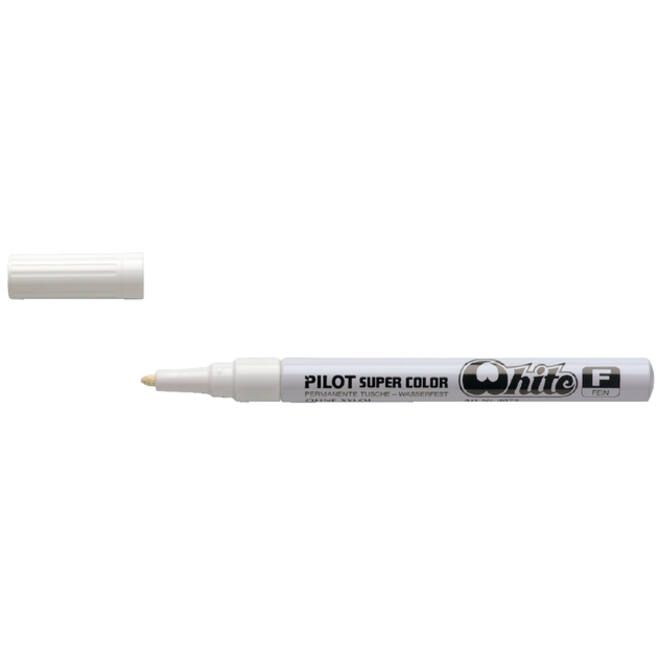 Viltstift PILOT Super Color lakmarker fijn wit
