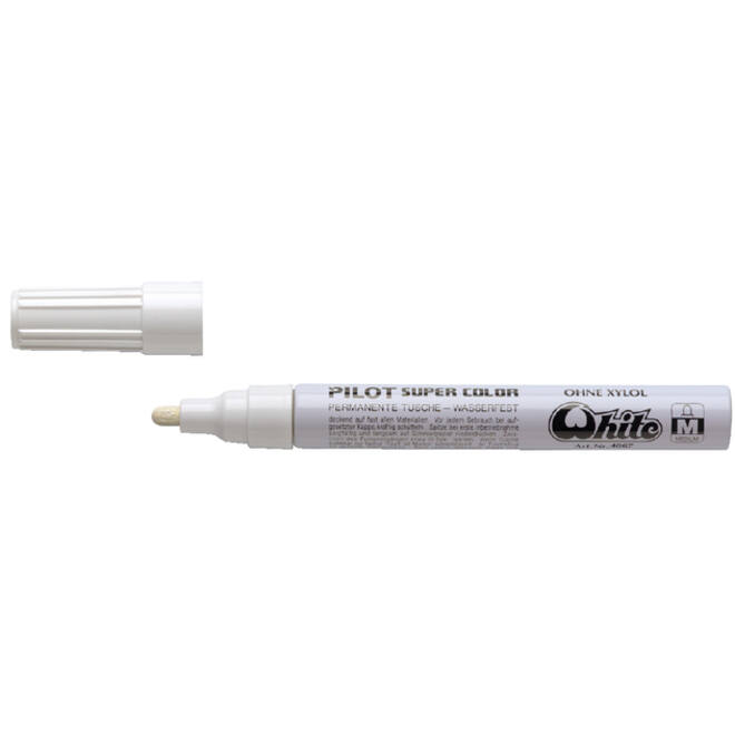 Viltstift PILOT Super Color lakmarker medium wit