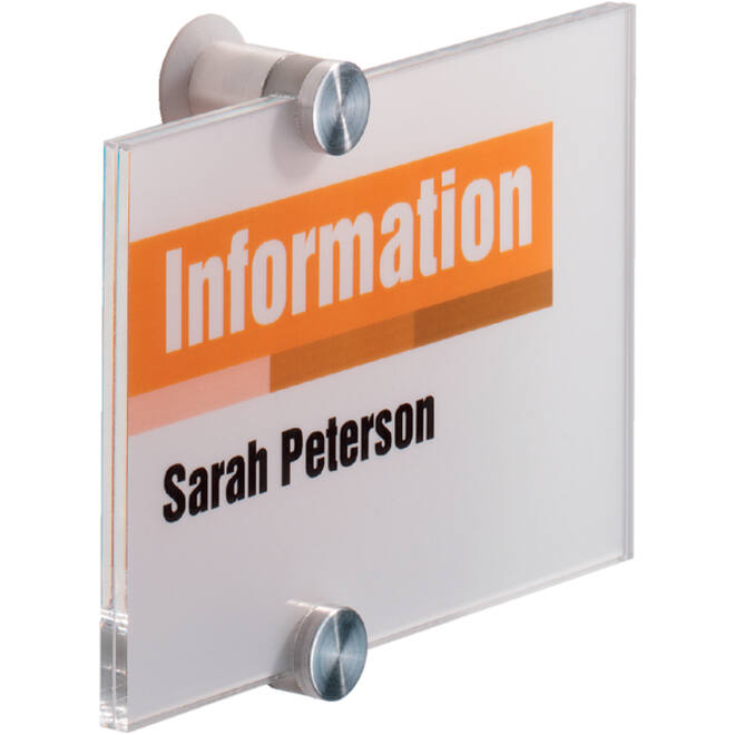 Deurbordje Durable crystal sign 4821 148x105mm