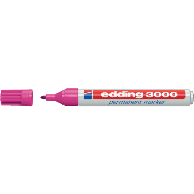 Viltstift edding 3000 rond 1.5-3mm roze
