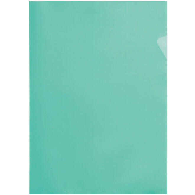 Insteekmap L-model Quantore A4 PP 0.12mm groen 25 stuks