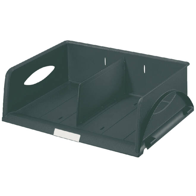 Brievenbak Leitz Sorty standaard A4 maxi dwars zwart