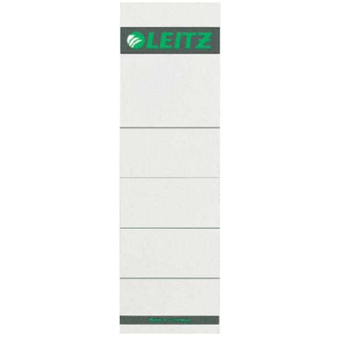 Rugetiket Leitz breed 57x191mm karton grijs