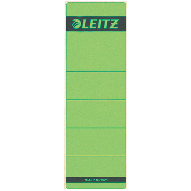 Rugetiket Leitz breed/kort 62x192mm zelfklevend groen