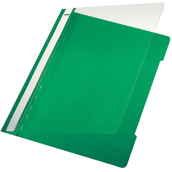 Snelhechter Leitz Standaard A4 gerecycled PP groen