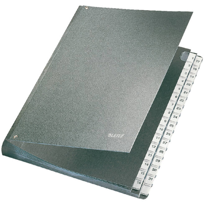 Bureaumap Leitz 1-31 270x354x345mm hardboard zwart