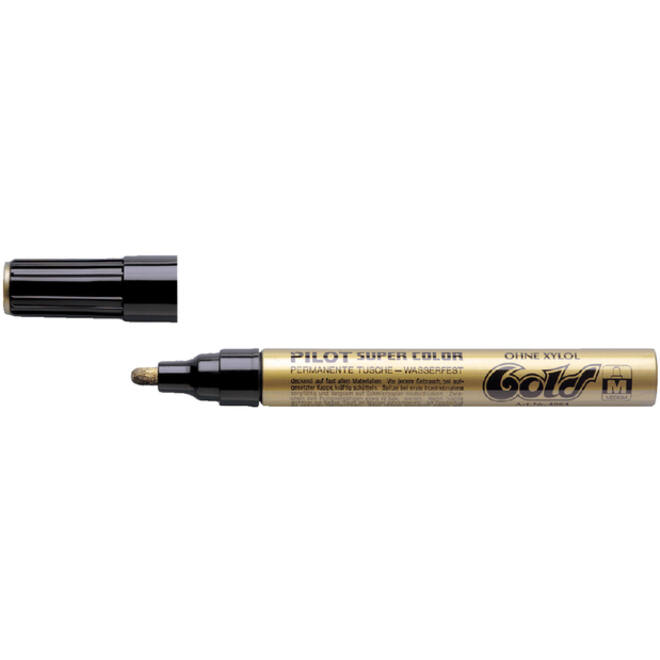 Viltstift PILOT Super Color lakmarker medium goud
