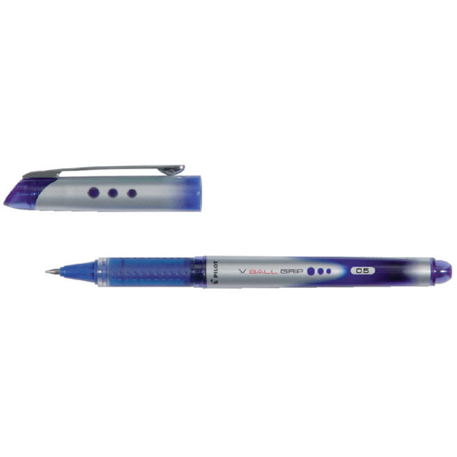 Rollerpen PILOT V-Ball Grip fijn blauw