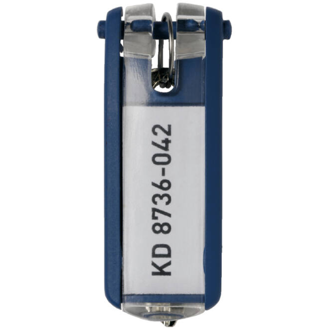 Sleutellabel Durable 1957 met ring blauw