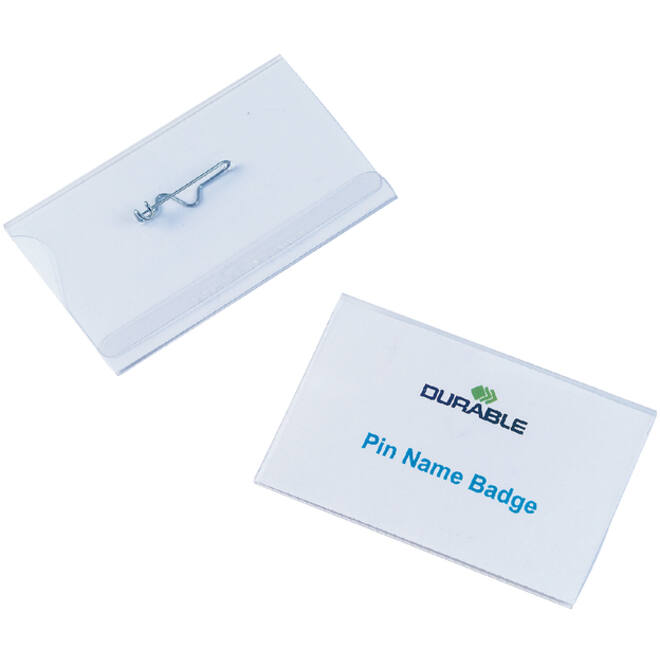 Badge Durable 8004 met speld 54x90mm