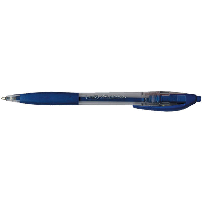 Balpen Bic Atlantis classic grip clic medium blauw valuepack 30+6 gratis