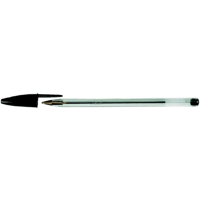 Balpen Bic Cristal medium zwart doos à 90+10 gratis