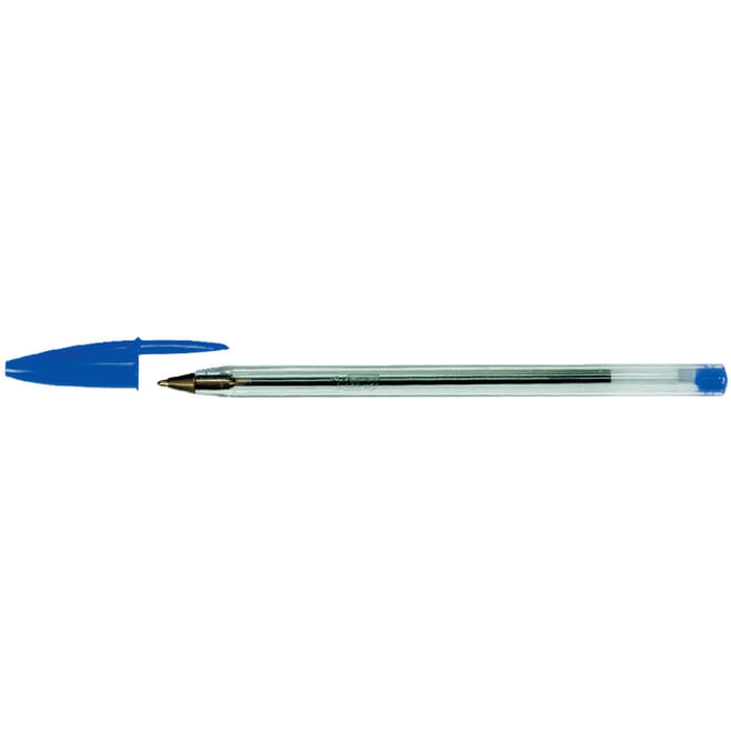 Balpen Bic Cristal medium blauw doos à 90+10 gratis