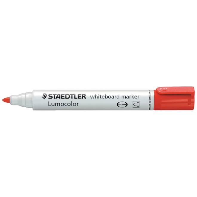 Viltstift Staedtler Lumocolor 351 whiteboard rond rood 2mm