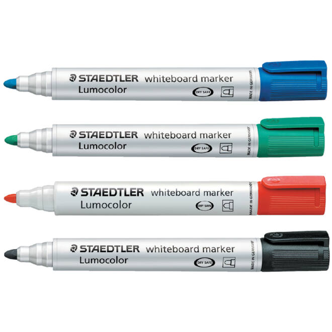 Viltstift Staedtler Lumocolor 351 whiteboard rond blauw 2mm