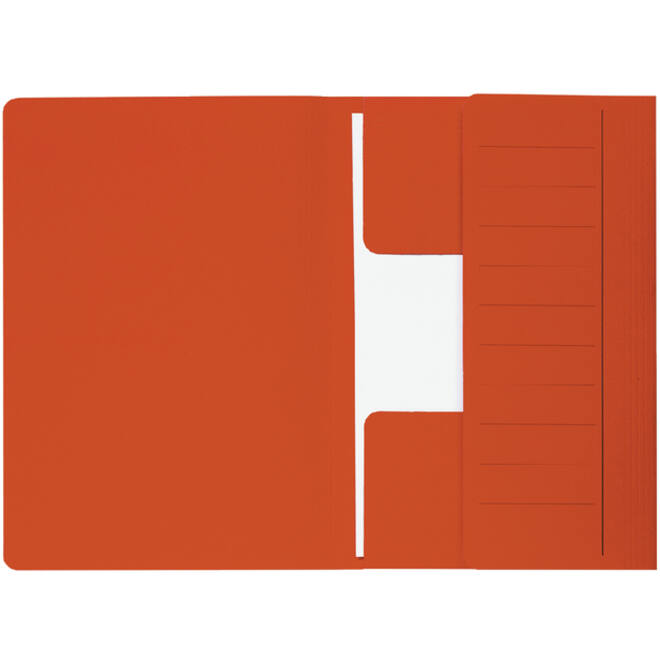 Dossiermap Djois Secolor Mammoet folio 3 kleppen 250gr recycled 360 x 250 mm rood 50 stuks