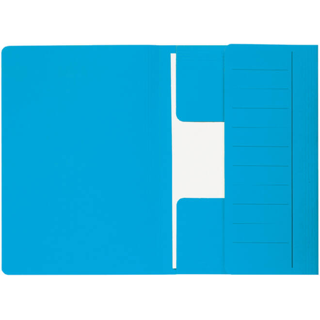 Dossiermap Djois Secolor Mammoet folio 3 kleppen 250gr recycled 360x250mm blauw