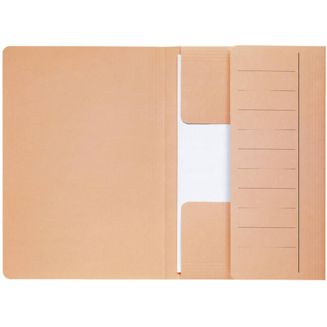 Dossiermap Djois Secolor Mammoet folio 3 kleppen 250gr recycled 360 x 250 mm chamois