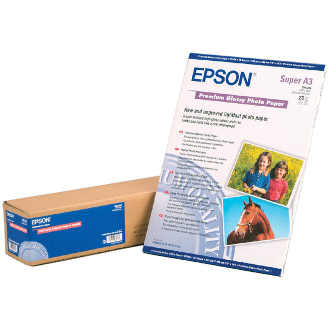 Inkjetpapier Epson S041315 A3 Premium glans 20vel