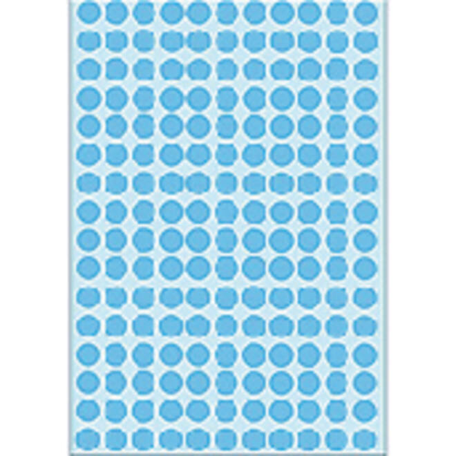 Etiket HERMA 2213 rond 8mm blauw 5632stuks