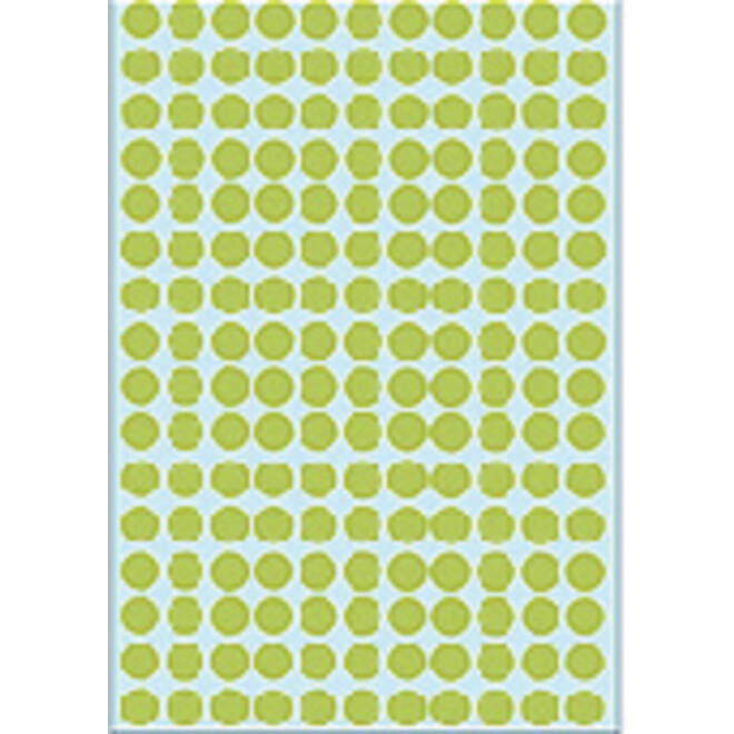 Etiket HERMA 2215 rond 8mm groen 5632stuks