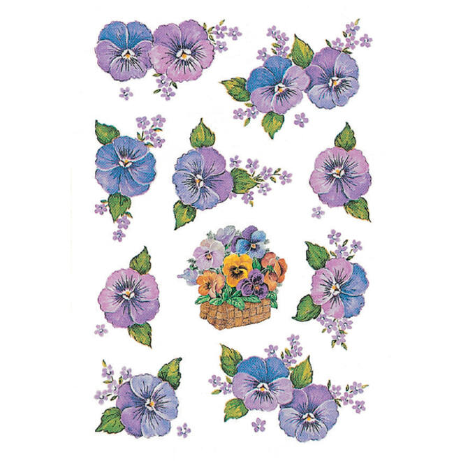 Etiket HERMA 3818 bloem paars