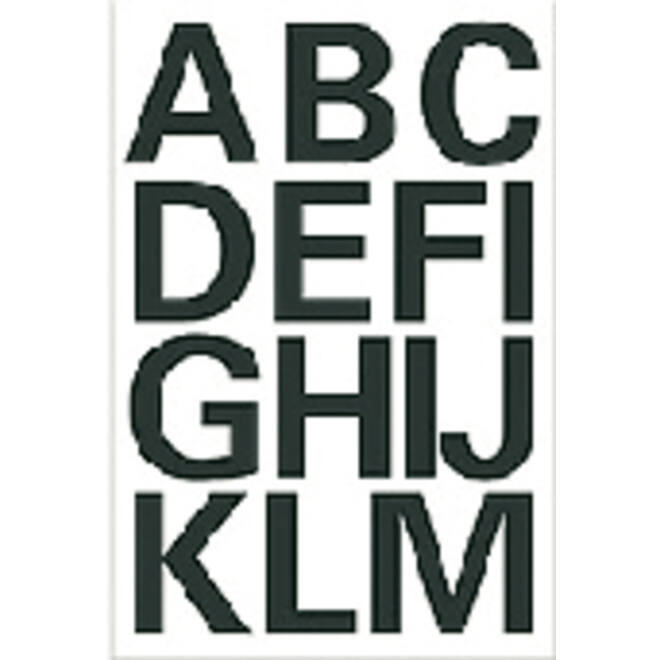 Etiket HERMA 4167 25mm letters A-Z zwart