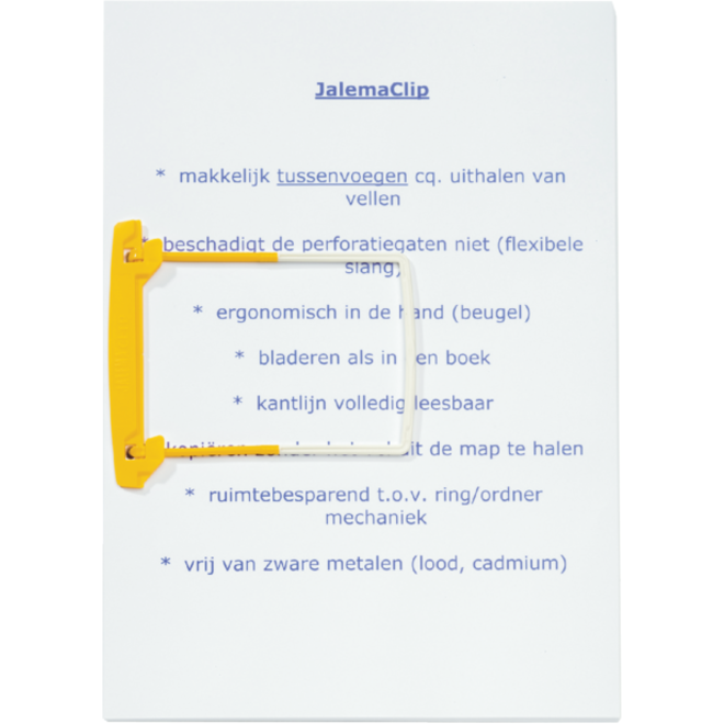 Bundelmechaniek Djois JalemaClip geel 10 stuks