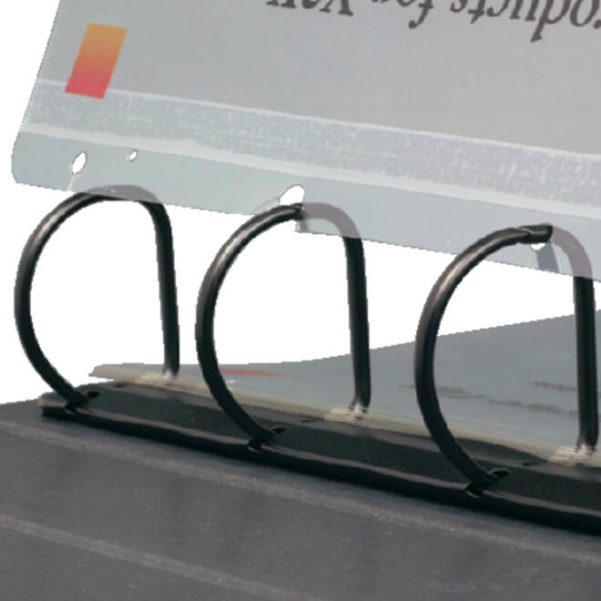 Opbergstrip Djois filestrip A4 295mm 2/4rings transparant 25 stuks