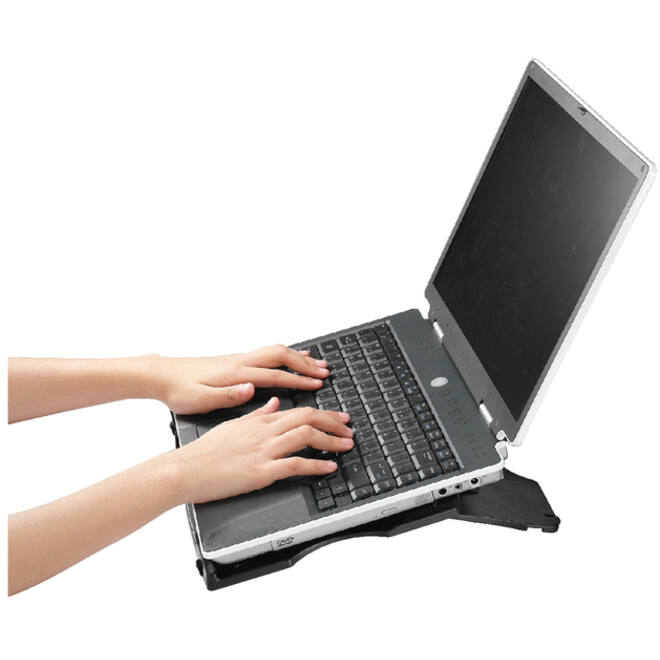 Laptopstandaard Quantore verstelbaar antraciet