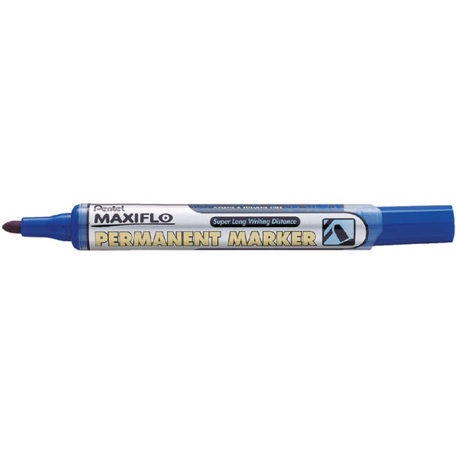 Viltstift Pentel NLF50 Maxiflo rond 1mm blauw
