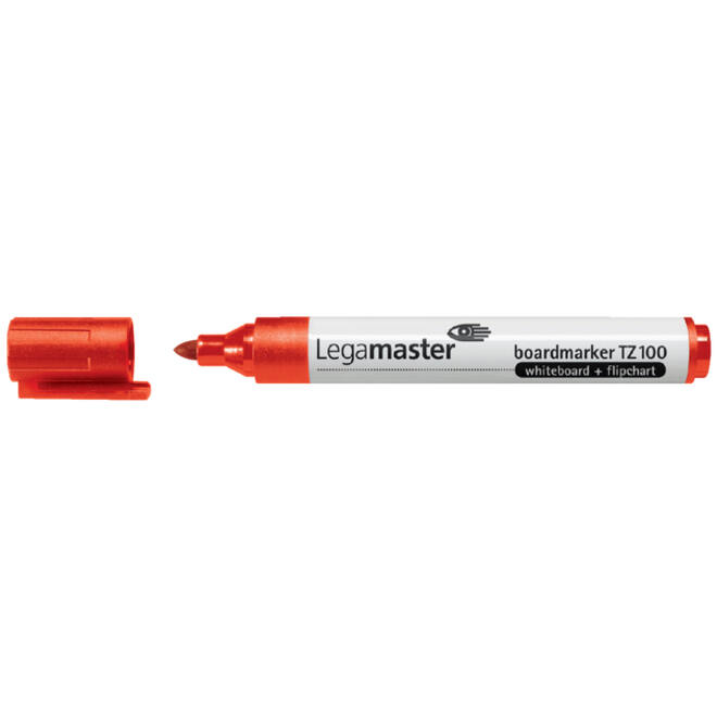 Viltstift Legamaster TZ 100 whiteboard rond 1.5-3mm rood