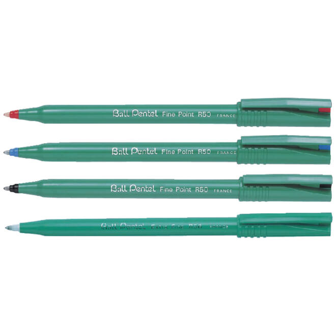 Rollerpen Pentel R50 medium rood