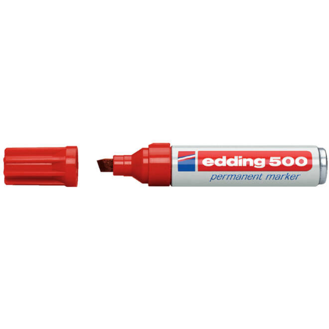 Viltstift edding 500 schuin 2-7mm rood