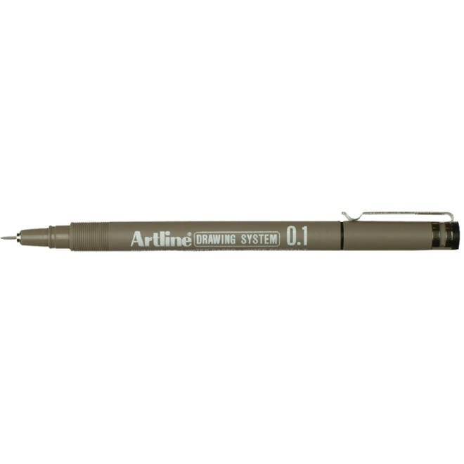 Fineliner Artline technisch 0.1mm zwart